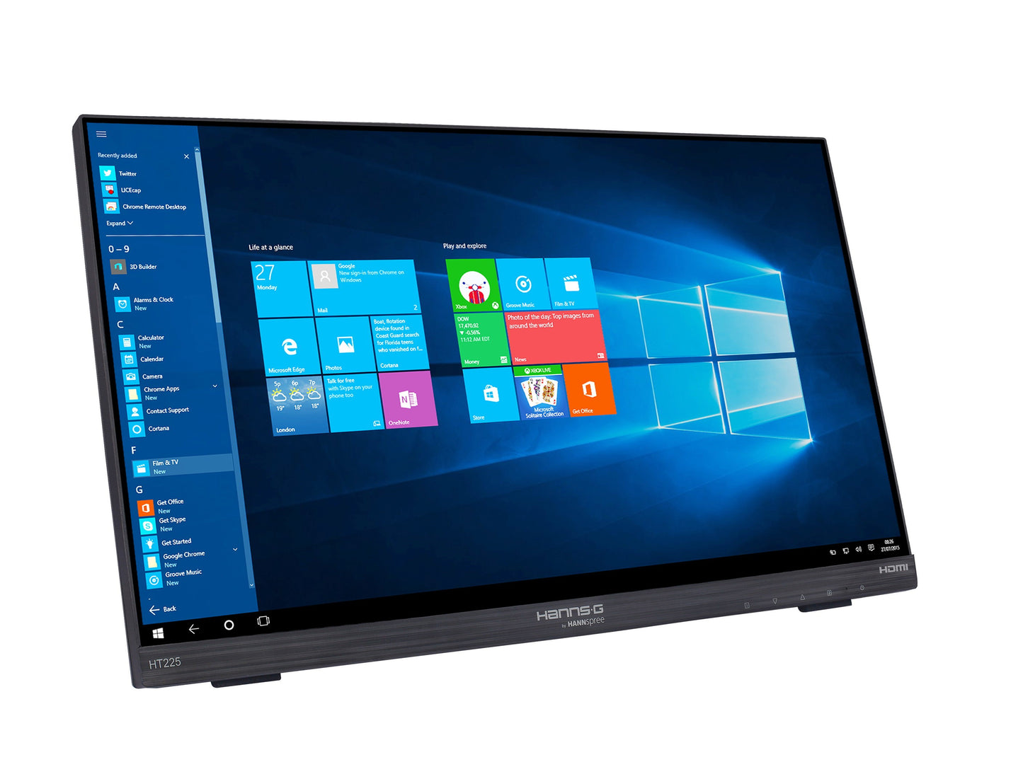 Hannspree HT225HPB - 54,6 cm (21.5") - 1920 x 1080 Pixel - Full HD - LED - 7 ms - Schwarz - Monitor