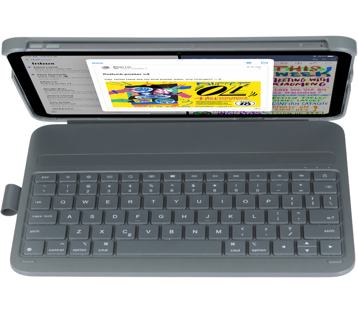 DEQSTER Slim Pro und Foliohülle (keyboard) - kabellos - Tastatur