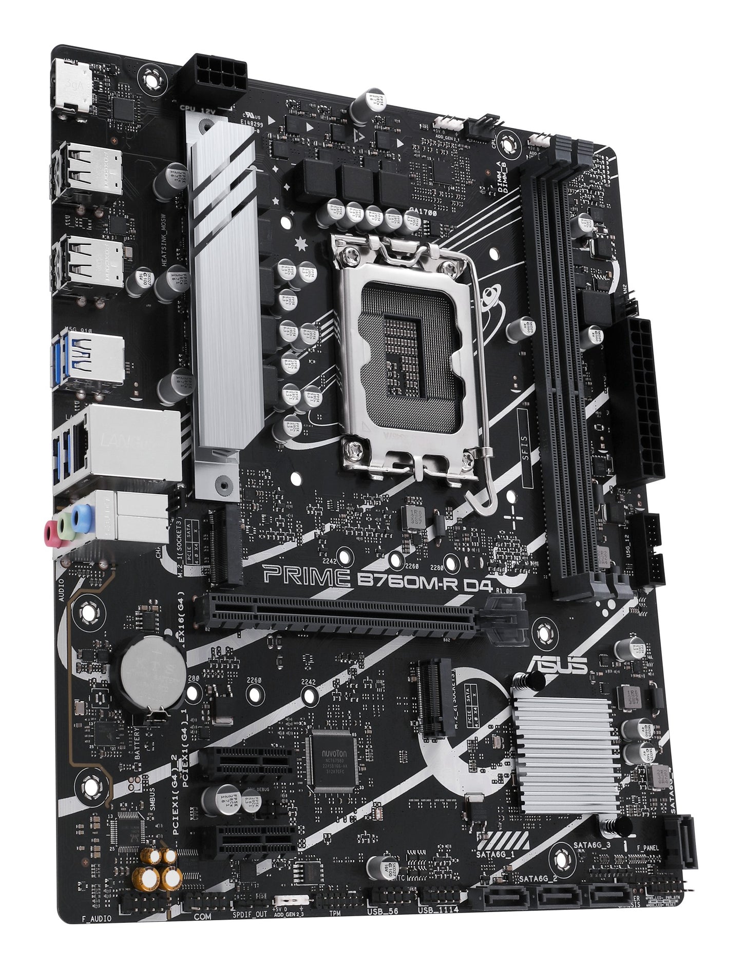 ASUS PRIME B760M - R D4 - Intel - LGA 1700 - Intel Core i9 14th Gen - Intel Core i3 12th Gen - Intel Core i3 13th Gen - Intel Core i5 12th Gen,... - LGA 1700 - DDR4 - SDRAM - 64 GB - Mainboard