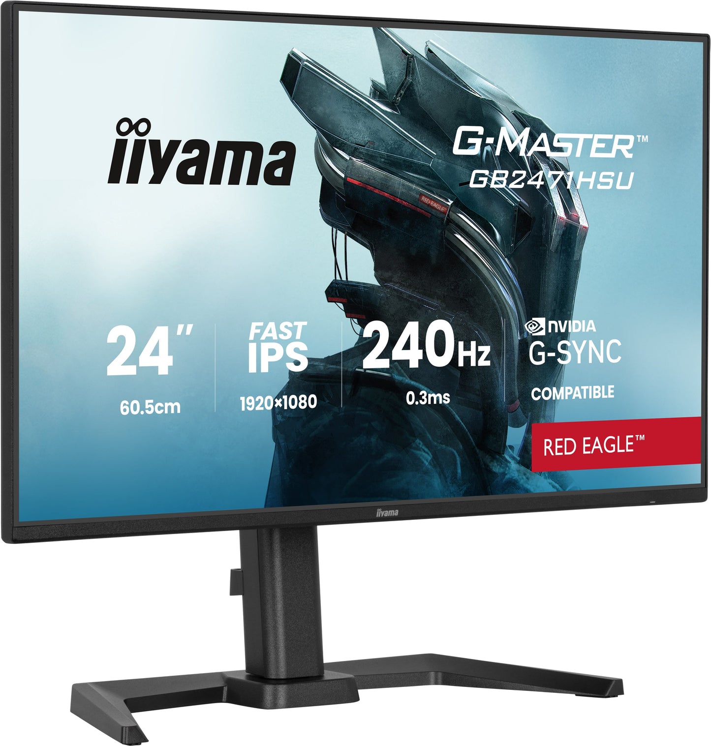Iiyama G - Master GB2471HSU - B1 24" Fast - IP - 60,5 cm - Monitor