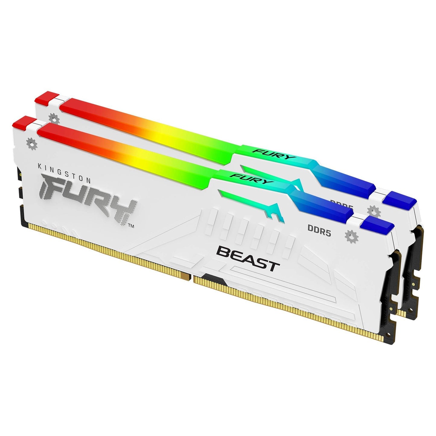 Kingston 6400MT/s CL32 DIMM Kit 2 FURY Beast White RGB EXPO - 32 GB - DDR5 - Arbeitsspeicher