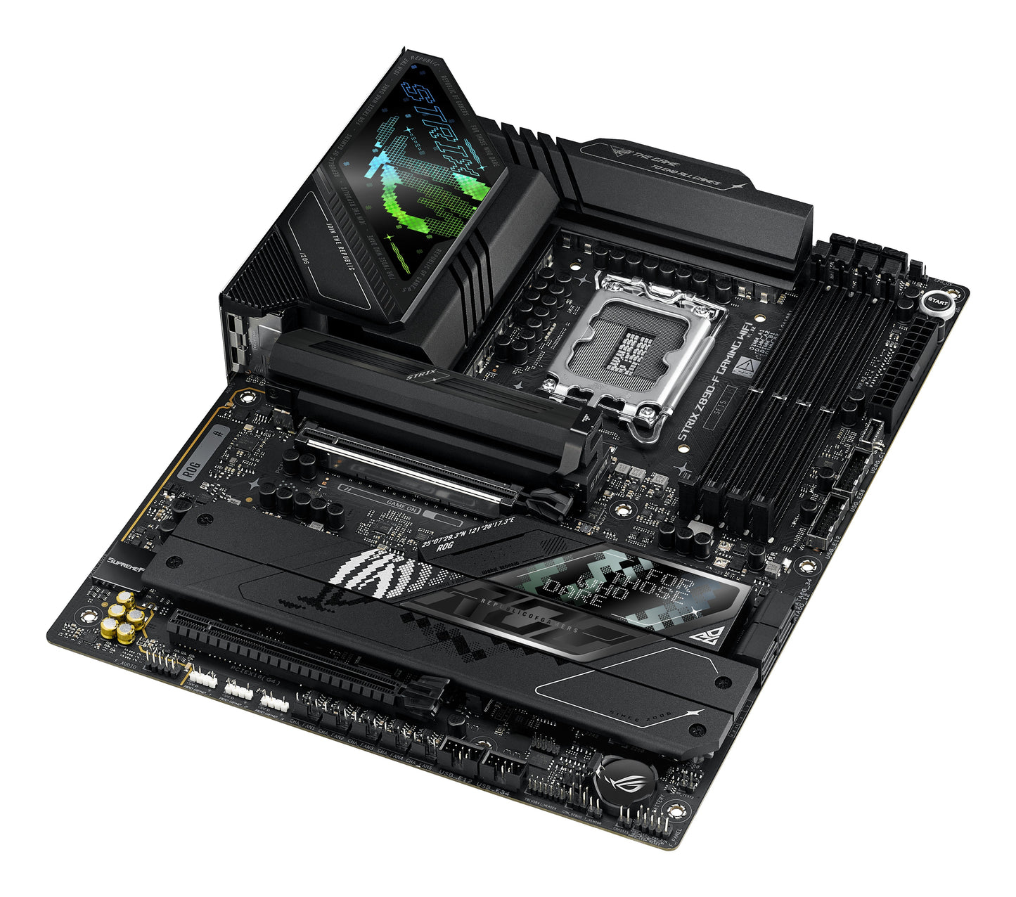 ASUS ROG STRIX Z890 - F GAMING WIFI, Intel, LGA 1851 (Socket V1), Intel Core Ultra (Series 2), DDR5 - SDRAM, 192 GB, DIMM - Intel Sockel 1851 (Core Ultra 100&200) - Mainboard