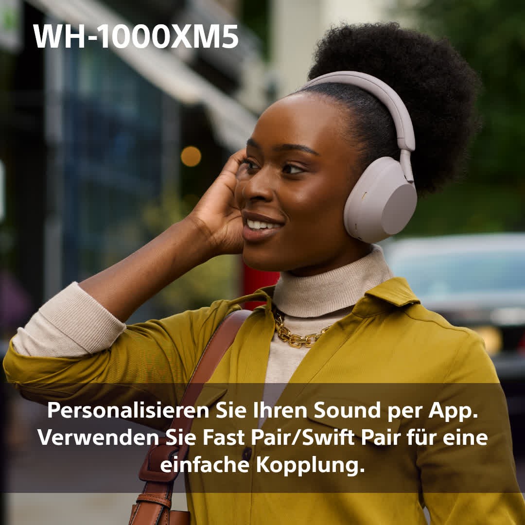Sony WH - 1000XM5 mit Mikrofon - ohrumschließend - 40 KHz - Kopfhörer