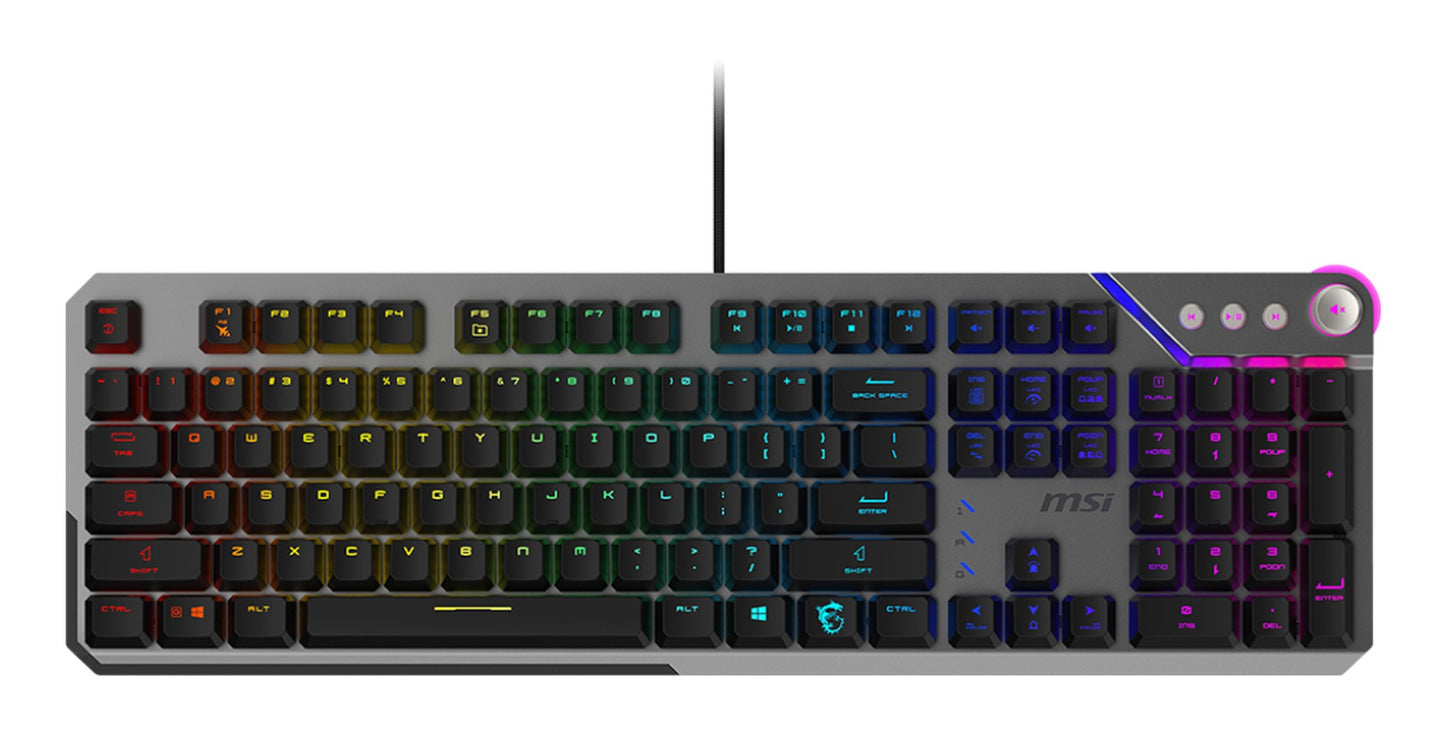 MSI Strike 600 Silent Gaming Keyboard verkabelt - QWERTZ - Tastatur