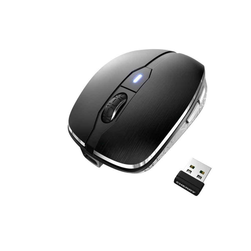 Cherry MW 8C ADVANCED - Beidhändig - Optisch - RF Wireless + Bluetooth - 3000 DPI - Schwarz - Grau - Maus