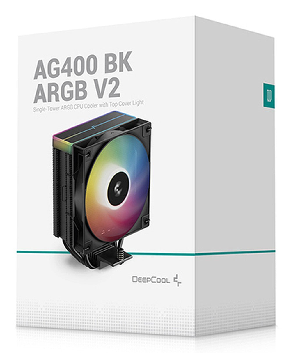 Deepcool k Cooler Ag400 Black Argb V2 - CPU - AMD Sockel AM4 (Ryzen) - Kühler