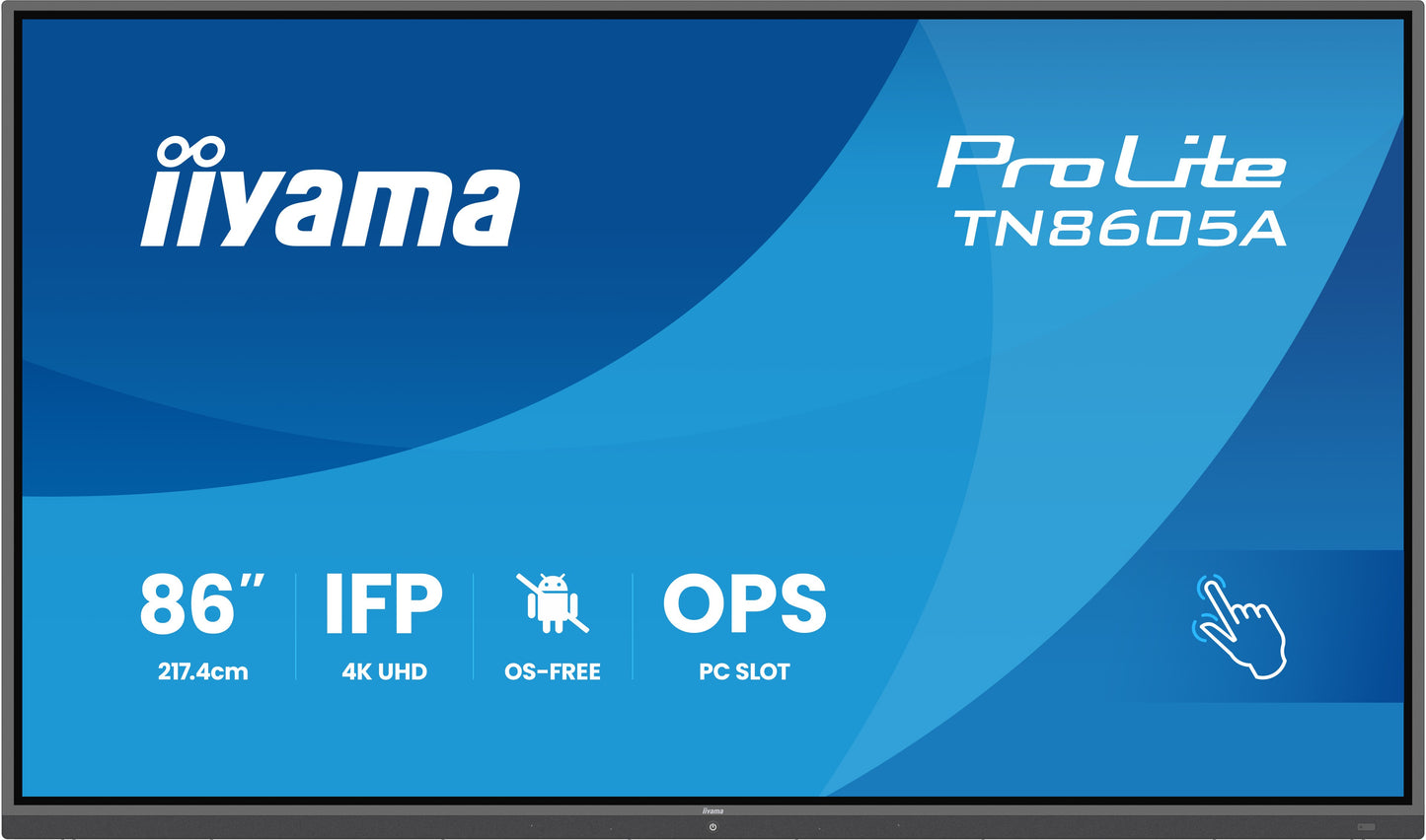 Iiyama TN8605A - B1AG 86" IFP OS - Free 40 - Points DeepContrast - Flachbildschirm TFT/LCD - 8 - 8 ms - Monitor