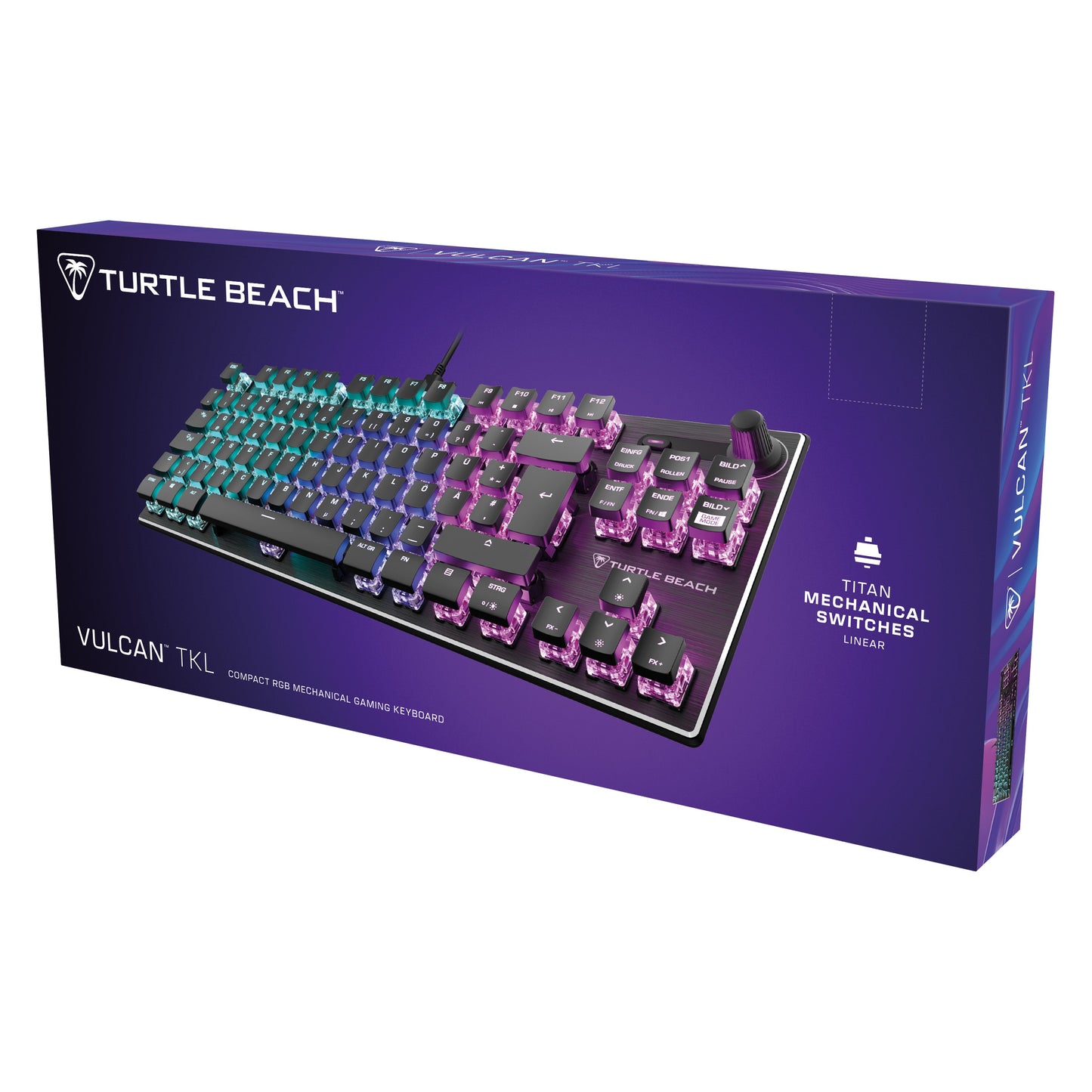Turtle Beach Vulcan Tkl AIMO Gaming Red Switch - QWERTZ - Tastatur
