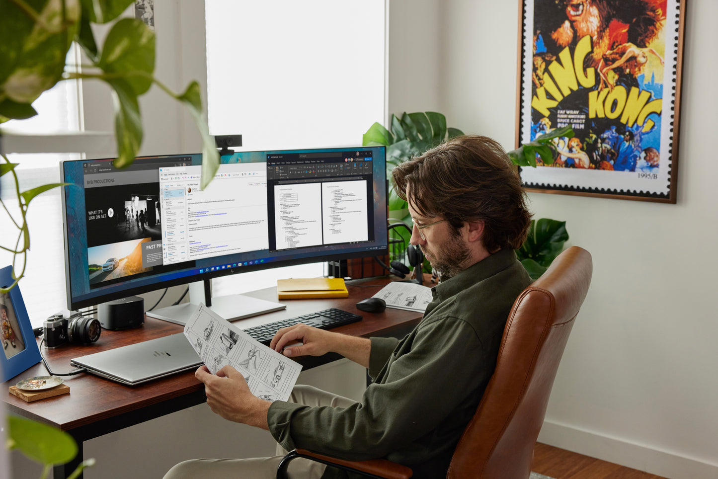HP 710 Wiederaufladbare geräuschlose Maus - Beidhändig - RF Wireless + Bluetooth - 3000 DPI - Schwarz - Maus