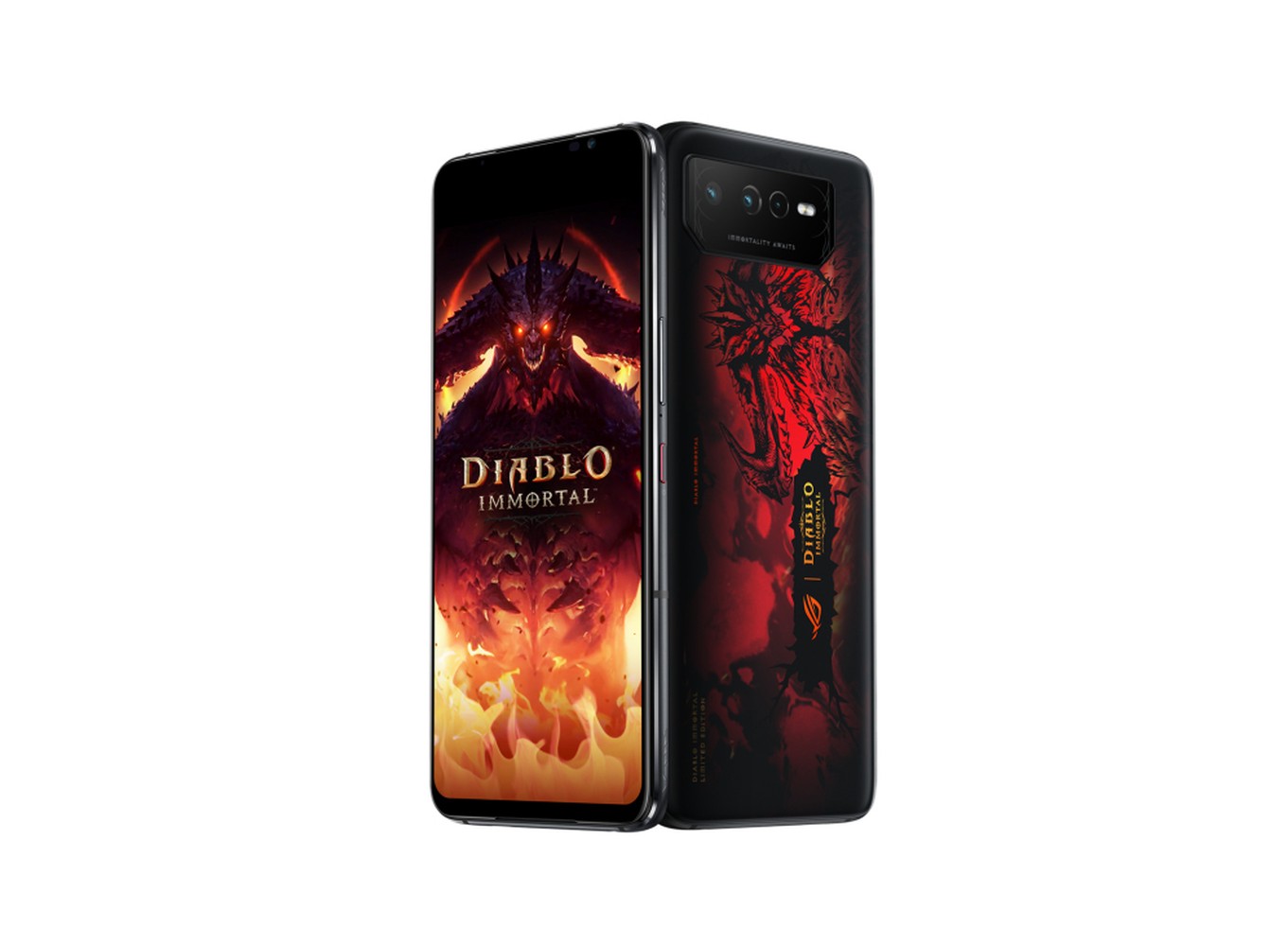 ASUS ROG Phone 6 Diablo Immortal Edition - 17,2 cm (6.78") - 16 GB - 512 GB - 50 MP - Android 12 - Schwarz - Rot - Mobiltelefon