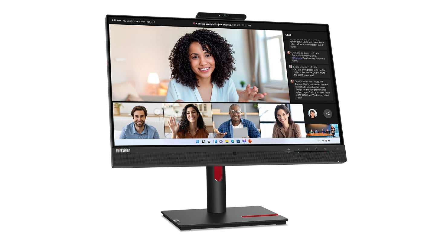 Lenovo ThinkVision T24 60,5 cm/23,8" Flachbildschirm (TFT/LCD) - 1.920x1.080 IPS - Monitor