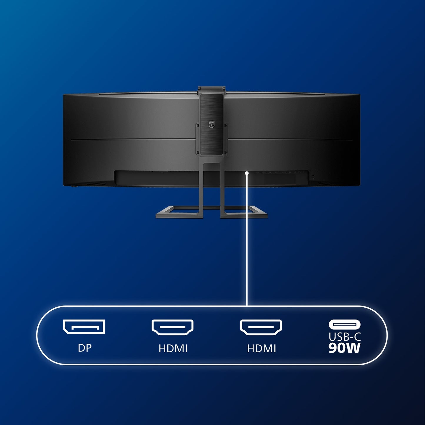 Philips P Line Curved SuperWide - LCD - Display im Format 32:9 499P9H/00 - 124 cm (48.8") - 5120 x 1440 Pixel - UltraWide Dual Quad HD - LCD - 5 ms - Schwarz - Monitor