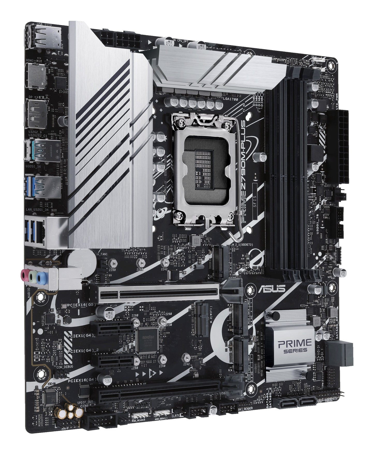 ASUS PRIME Z790M - PLUS - Intel - LGA 1700 - Intel® Celeron® - Intel® Core™ i3 - Intel® Core™ i5 - Intel® Core™ i7 - Intel® Core™ i9,... - DDR5 - SDRAM - 192 GB - DIMM - Mainboard