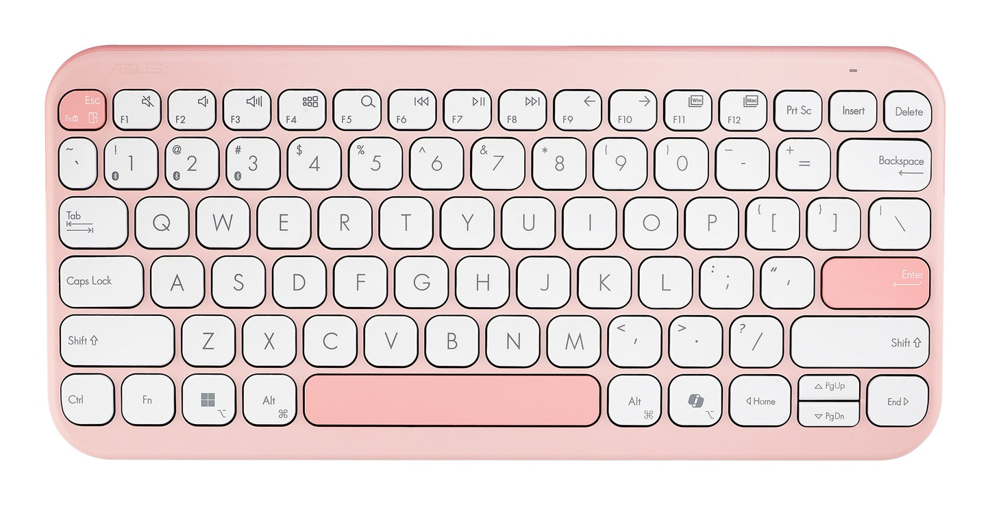 ASUS Marshmallow Tastatur Kw100 pink - 84 Tasten - Tastatur