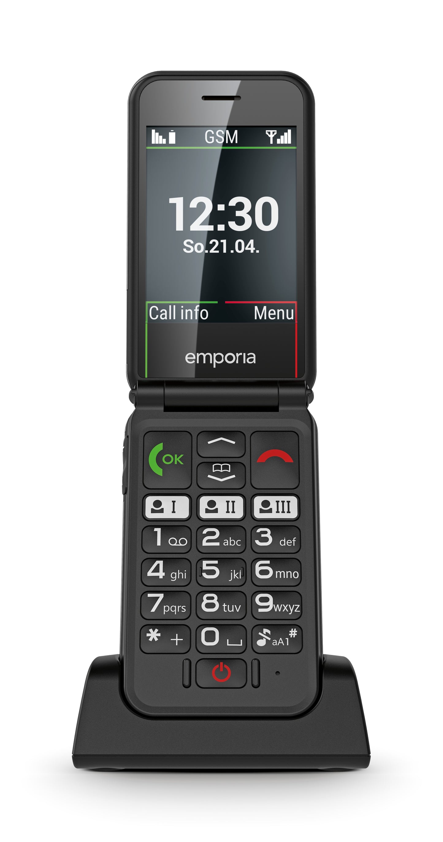 Emporia SIMPLICITY glam 2025 - black - 1.300 mAh - 7,11 cm - Mobiltelefon