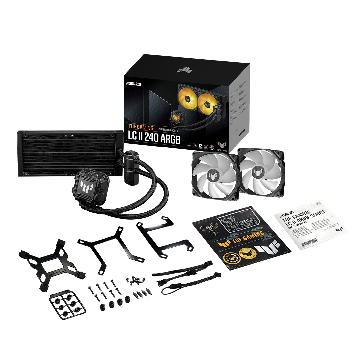 ASUS TUF GAMING LC II 240 ARGB - Flüssigkeitskühlung - 12 cm - 2000 RPM - 29 dB - 67 cfm - 113,8 m³/h - Kühler