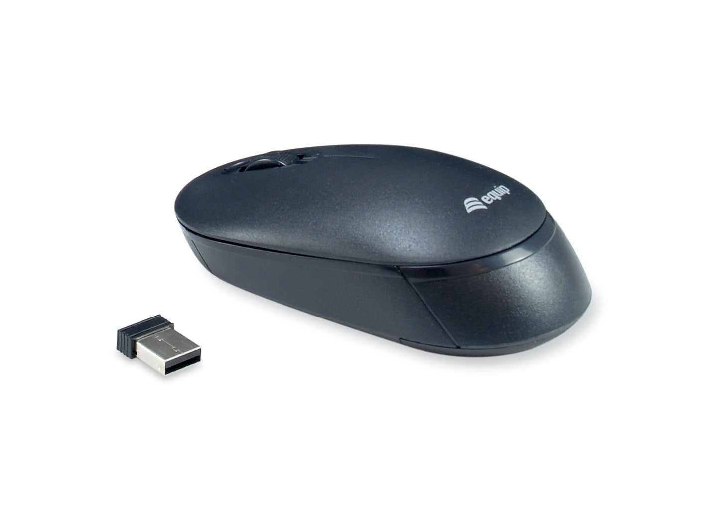 Equip Kabelloses Tastatur und Mausset - IT Layout (QWERTY) - Volle Größe (100%) - Kabellos - RF Wireless - QWERTY - Schwarz - Maus enthalten - Tastatur