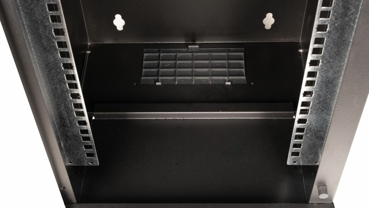 Equip 10" Wandgehäuse Glastür Eco 300x300mm 9U schwarz - 10" - Gehäuse