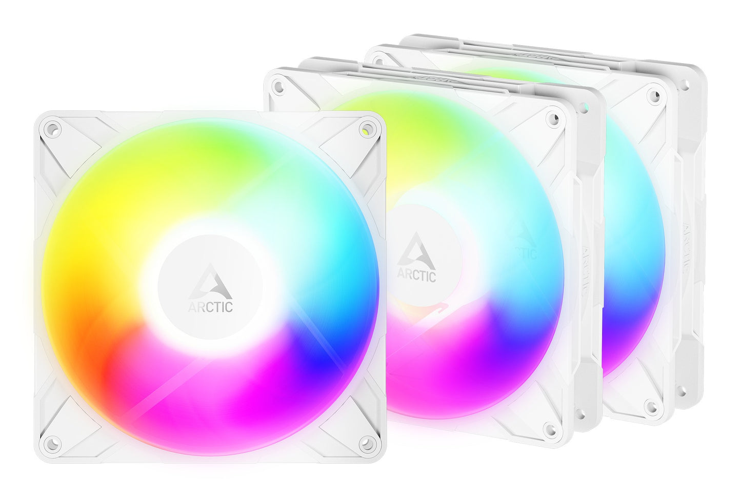 Arctic P14 Pro Reverse PWM Lüfter A - Rgb 3 Pack White - Gehäuse - 2.650 rpm - Kühler