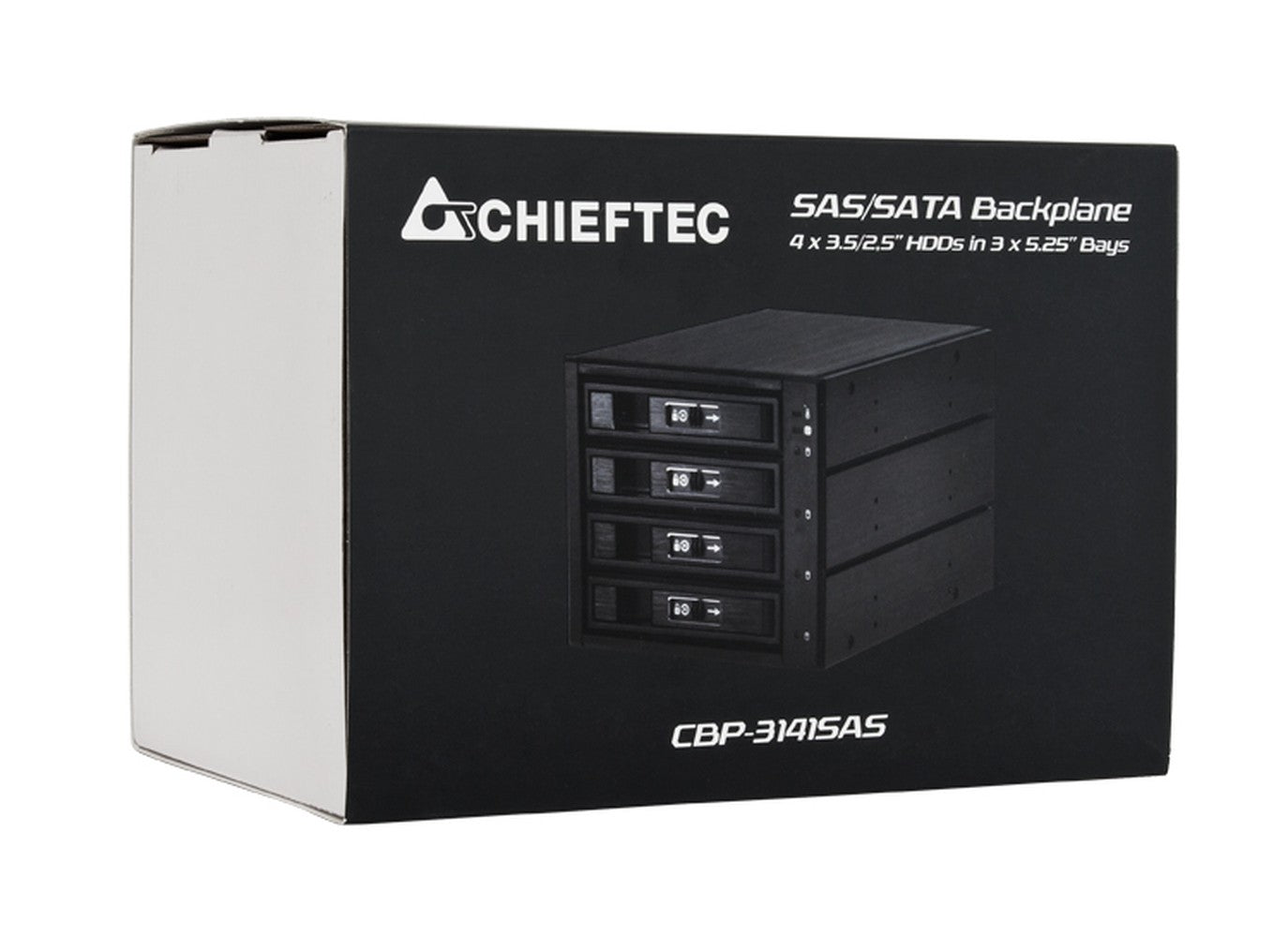 Chieftec CBP - 3141SAS - Schwarz - 1 Lüfter - 8 cm - 0 - 1 - 5 - 10 - 146 mm - 202 mm - Gehäuse