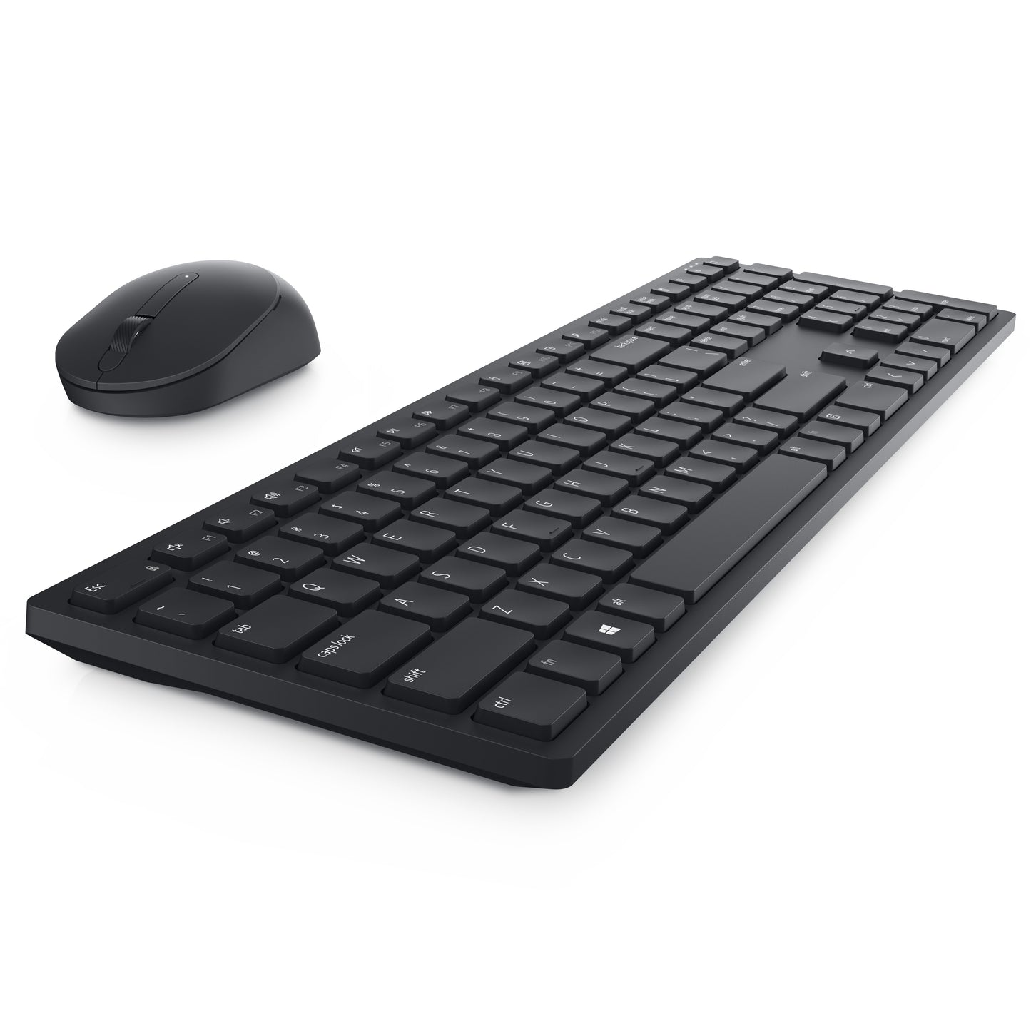 Dell Pro und - Maus – KM5221W - US international (QWERTY) - schwarz - (RTL BOX) - Volle Größe (100%) - Kabellos - RF Wireless - QWERTY - Schwarz - Maus enthalten - Tastatur