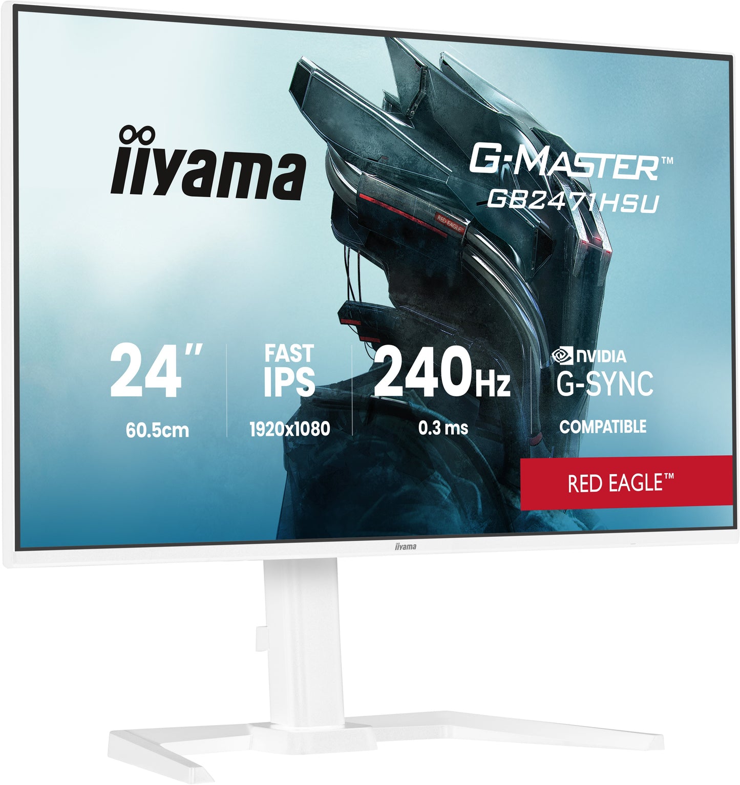 Iiyama GB2471HSU - W1 24" FHD IPS - 60,5 cm - Monitor