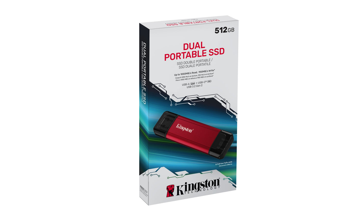 Kingston Dual Usb - A/C Portable Ssd - SSD