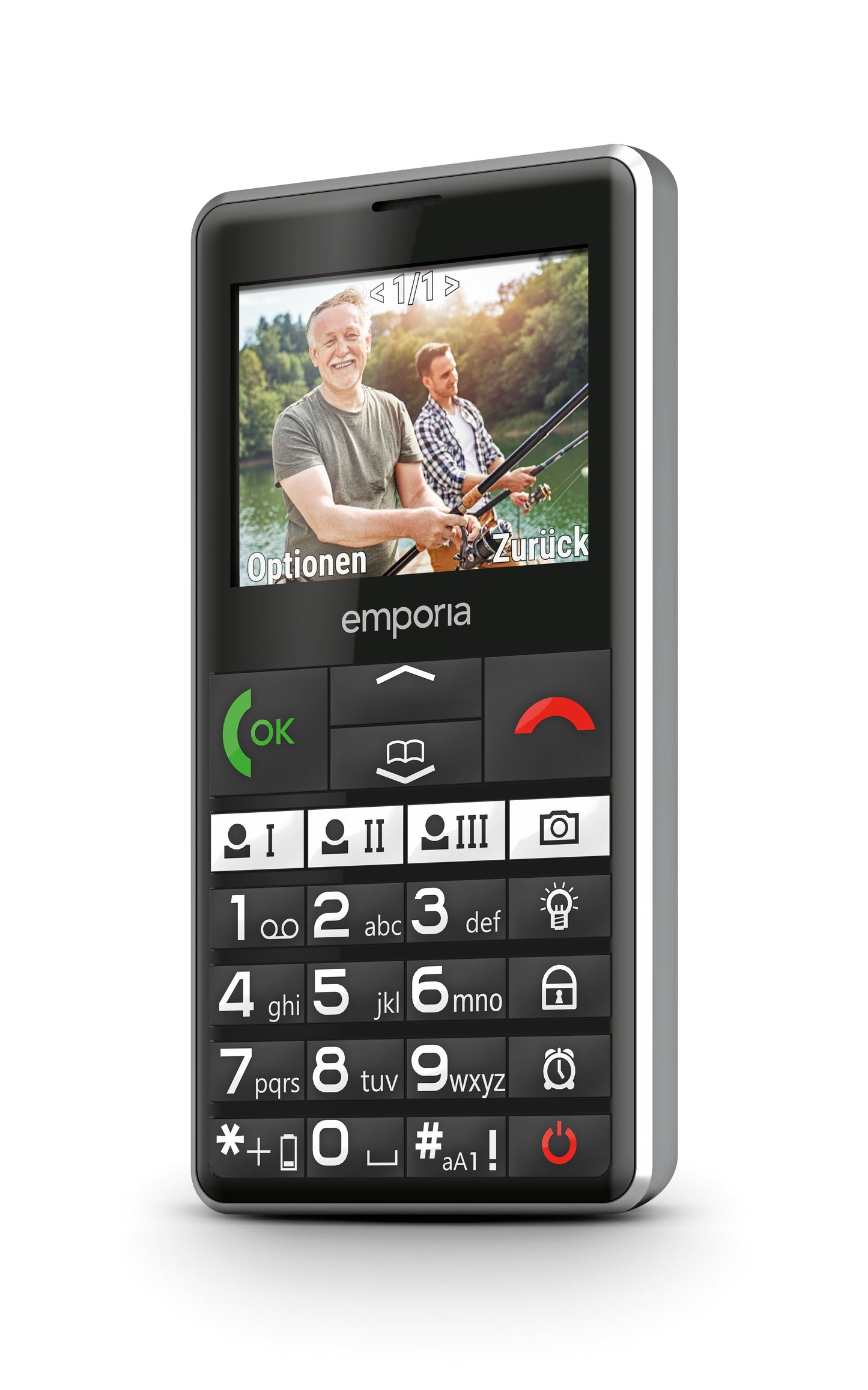 Emporia Pure LTE 2025 - black - 1.400 mAh - 5,87 cm - Mobiltelefon