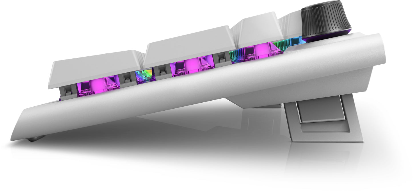 Dell Alienware Tri - Mode AW920K - Volle Größe (100%) - Verkabelt & Kabellos - USB + RF Wireless + Bluetooth - Mechanischer Switch - RGB - LED - Weiß - Tastatur