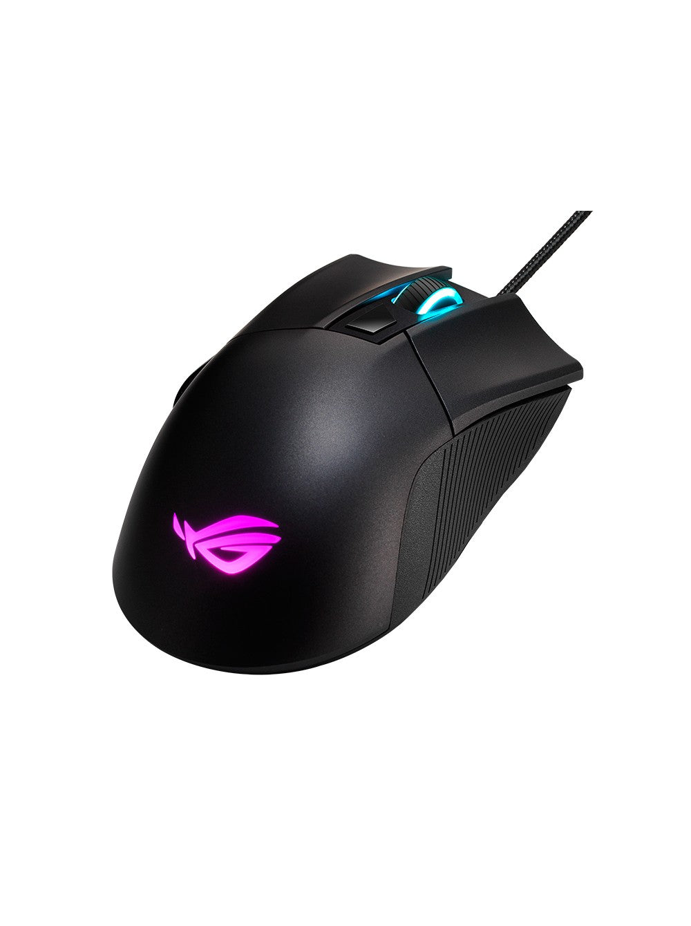 ASUS ROG Gladius II Core - rechts - Optisch - USB Typ - A - 6200 DPI - Schwarz - Maus