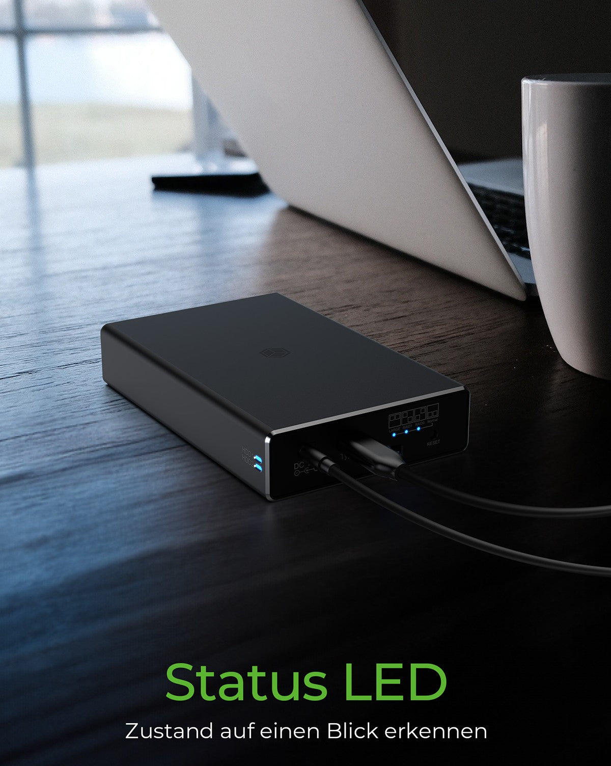 ICY BOX IB - RD2253 - C31 - Festplatten - Array - 2 Schächte SATA - 600 - HDD - Usb 3.2 Gen 2 - 2,5" - Gehäuse