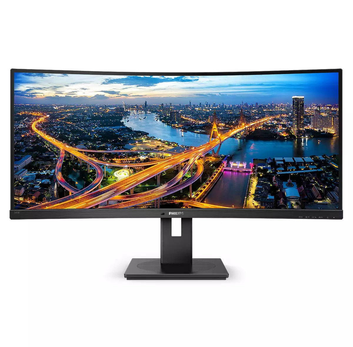 Philips B Line 345B1C/00 - 86,4 cm (34") - 3440 x 1440 Pixel - Quad HD - LCD - 4 ms - Schwarz - Monitor