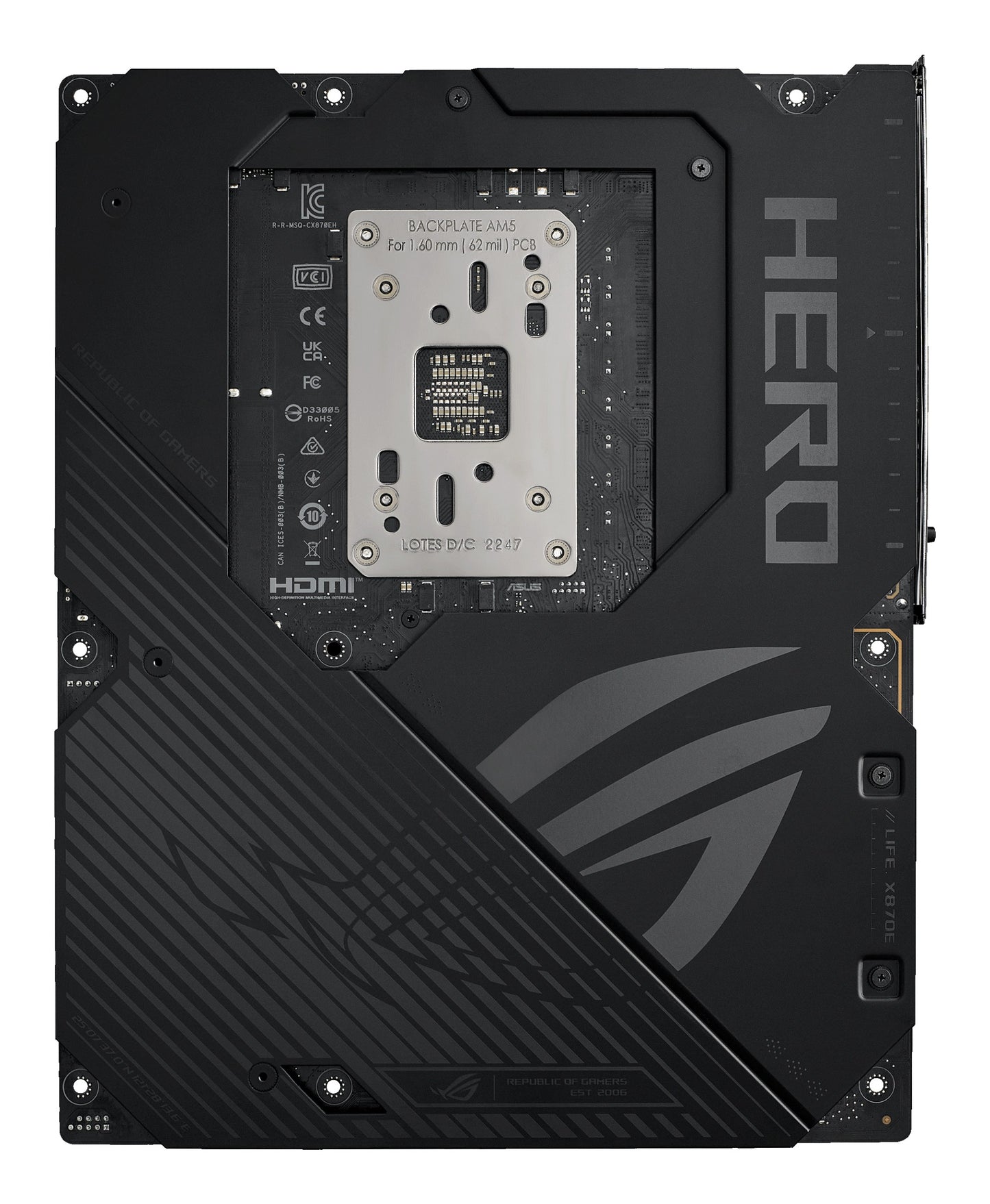 ASUS ROG CROSSHAIR X870E HERO - Motherboard - ATX - Socket AM5 - AMD X870E Chips... - AMD Sockel AM5 (Ryzen Zen4) - Mainboard