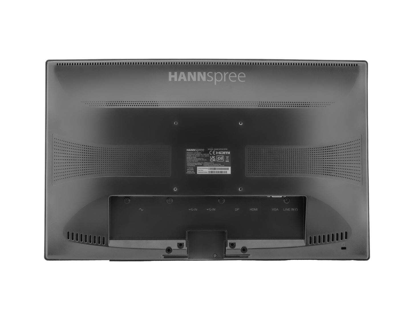 Hannspree HT 221 PPB - 54,6 cm (21.5") - 1920 x 1080 Pixel - Full HD - LED - 4 ms - Schwarz - Monitor