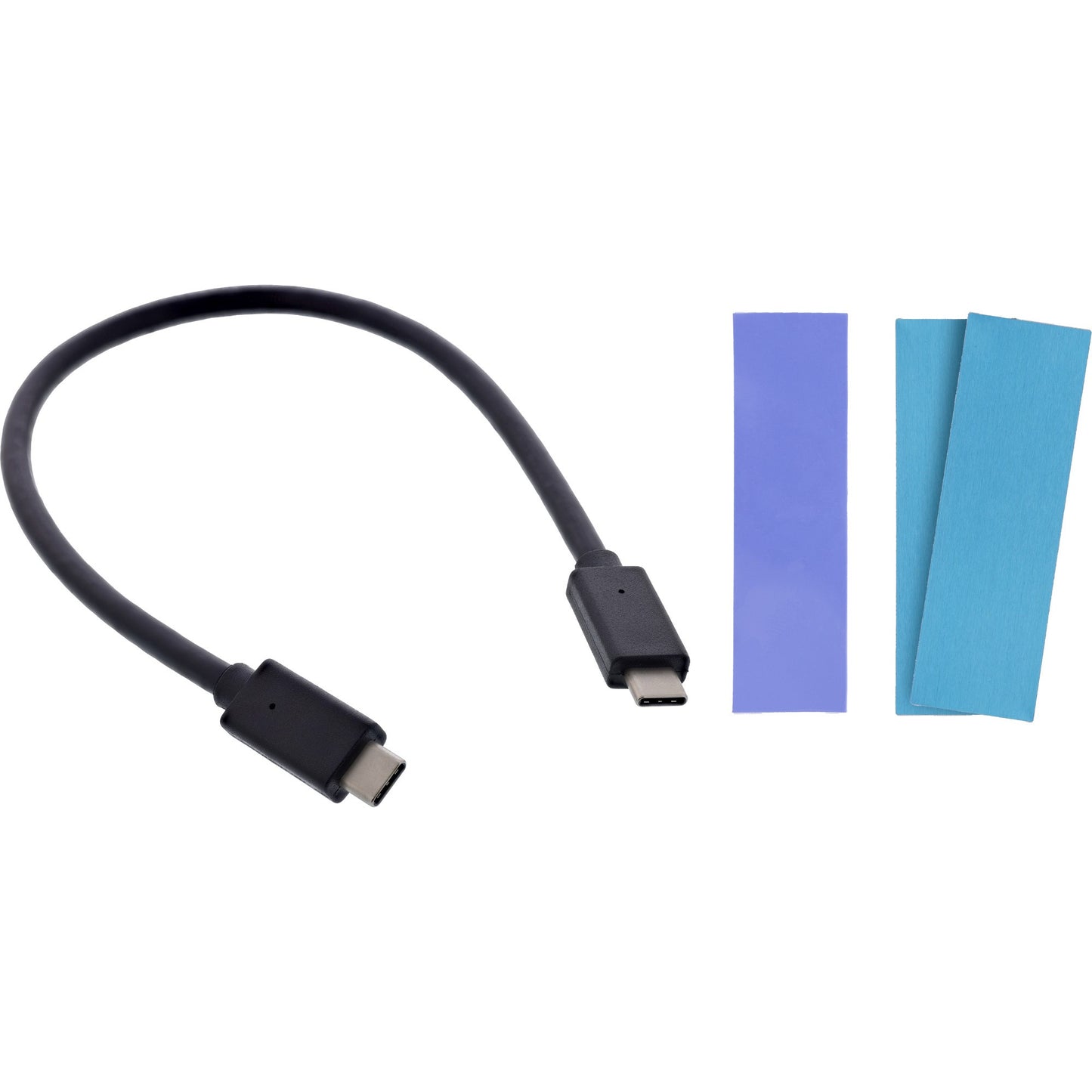 InLine USB3.2 Gen.2 USB - C zu M.2 SSD (PCIe NVMe & SATA) Gehäuse - Gehäuse