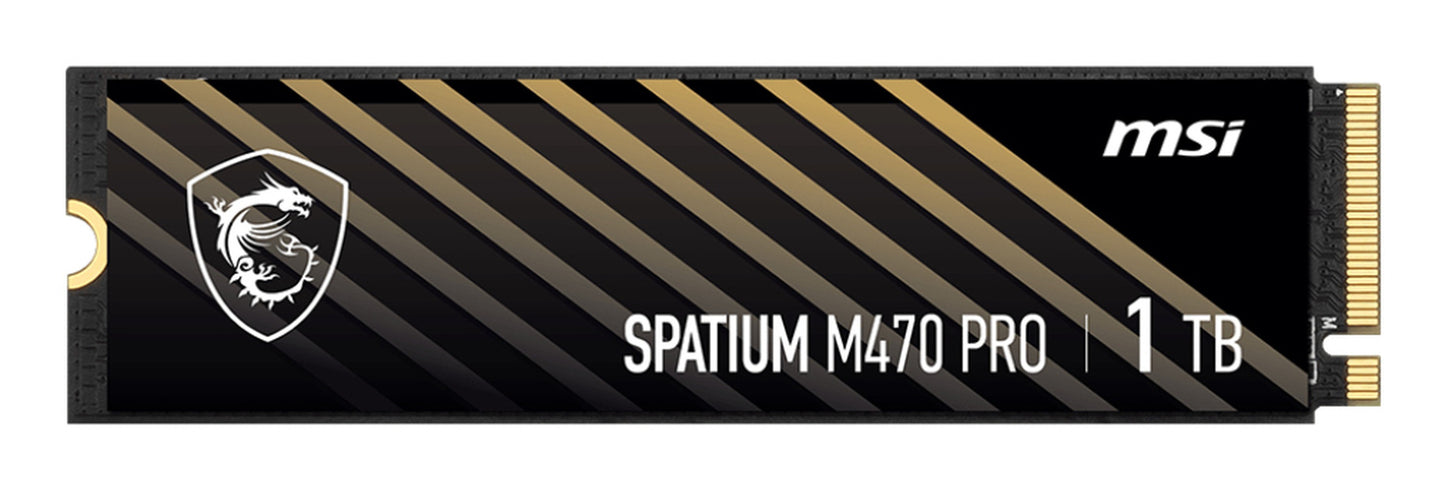 MSI SPATIUM M470 PRO - 1 TB - intern - M.2 2280 - PCIe 4.0 x4 (NVMe) - SSD
