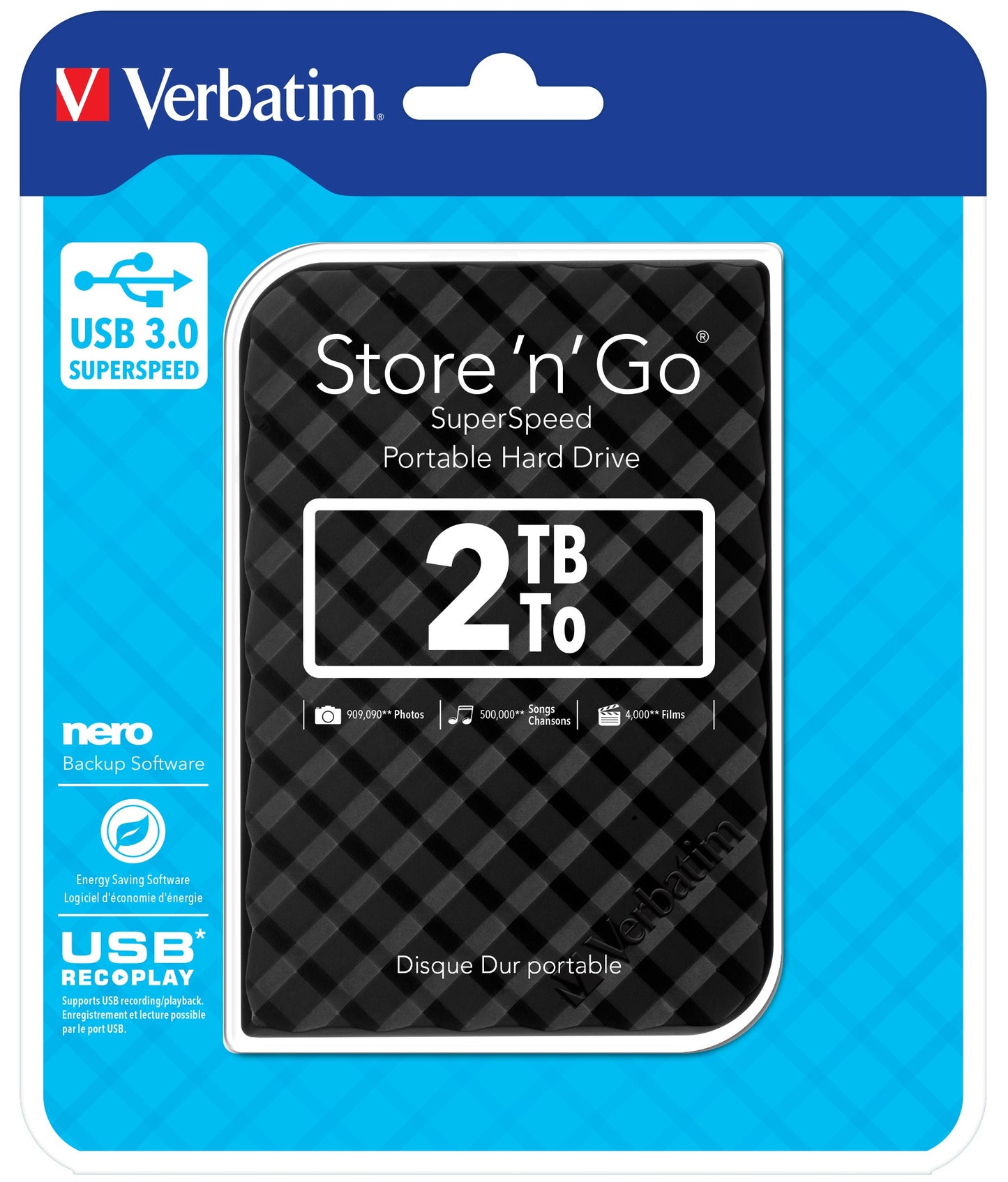 Verbatim Store 'n' Go Portable - 2 TB - Festplatte