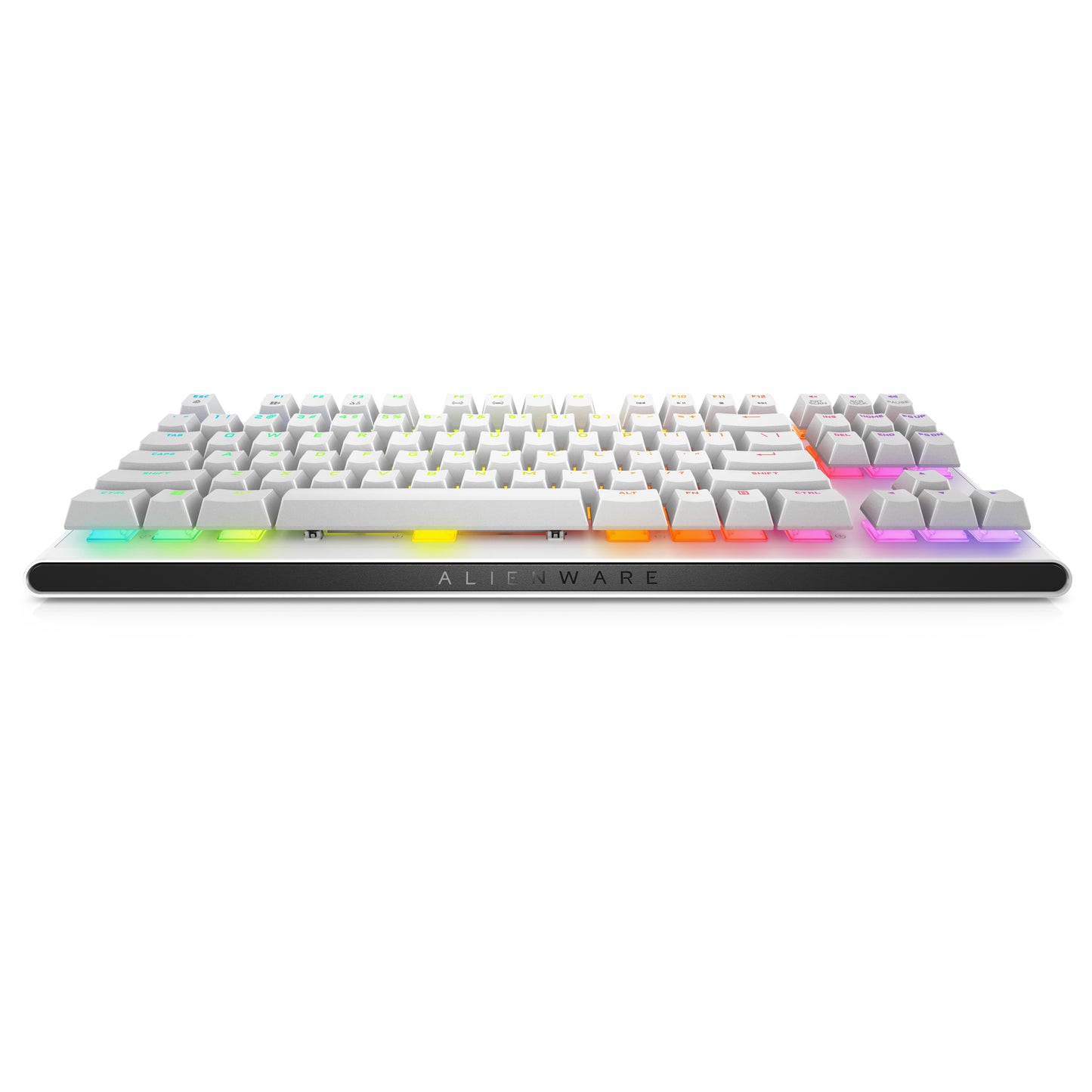 Dell Alienware AW420K - Kabelgebunden - USB - Mechanischer Switch - QWERTY - RGB - LED - Weiß - Tastatur