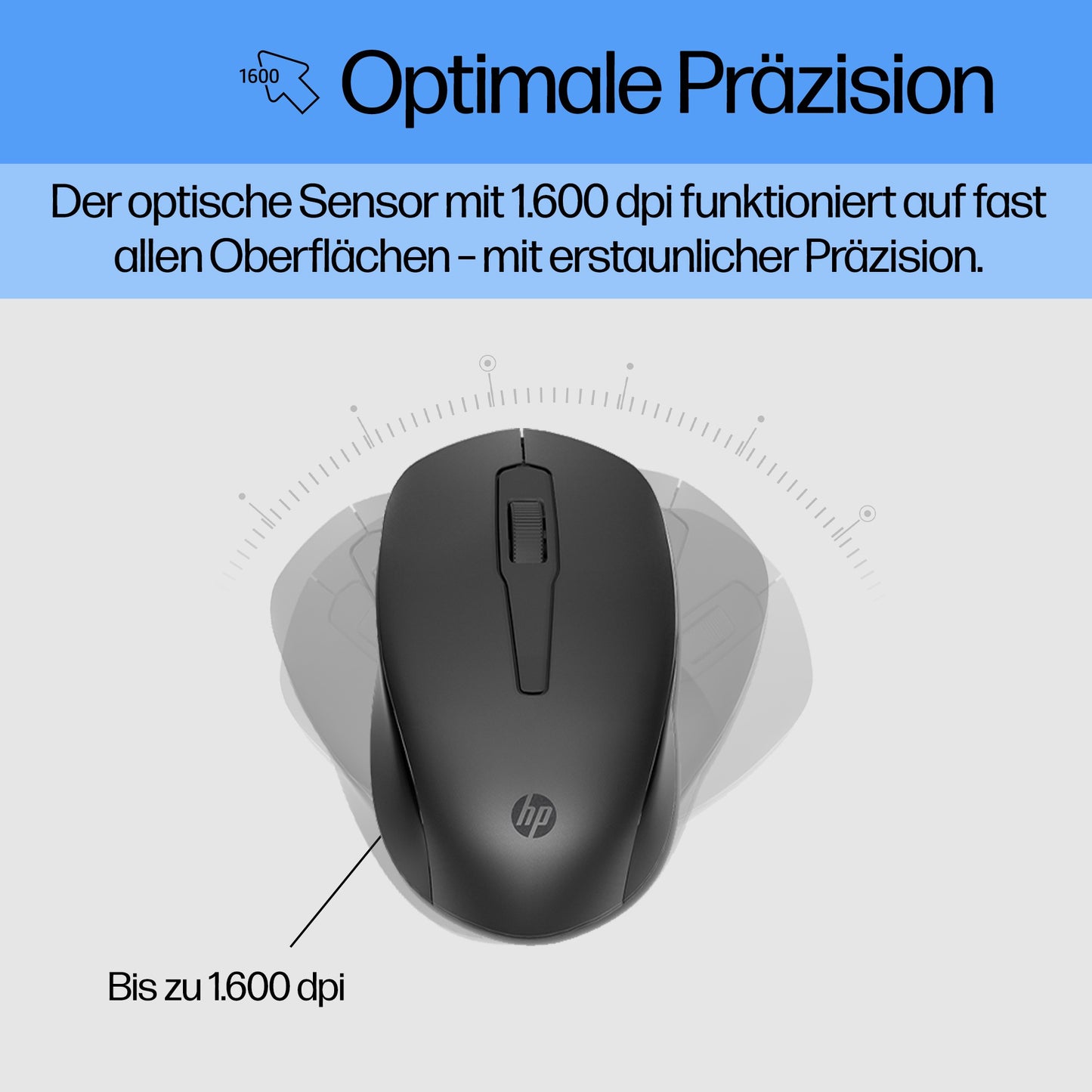 HP 330 - und - Maus - Set - kabellos - 1.600 dpi - Tastatur