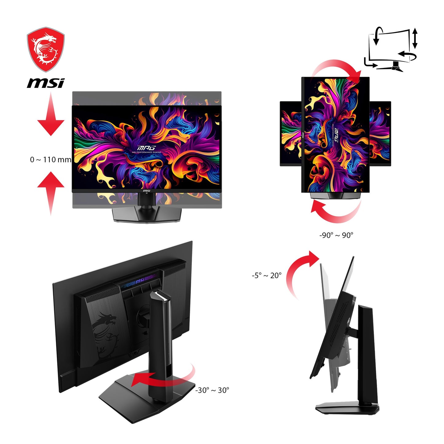 MSI Mpg 271Qrxde Qd - Oled Gaming Monitor - 67,3 cm - Monitor