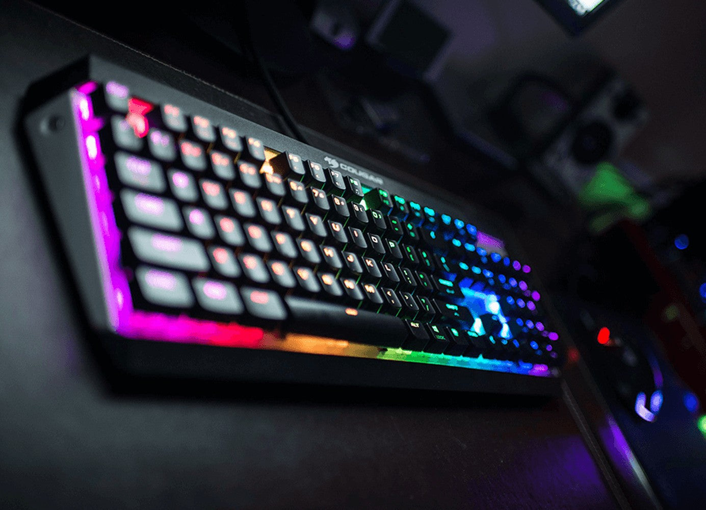 Cougar Gaming Tastatur Attack X3 RGB Mech. Cherry MX silber - QWERTY - Tastatur