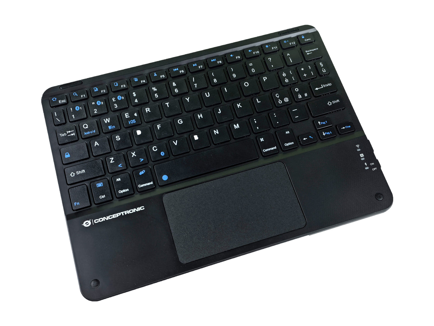 Conceptronic Wireless Tastatur Layout italien. 10" schwarz - QWERTY - Tastatur