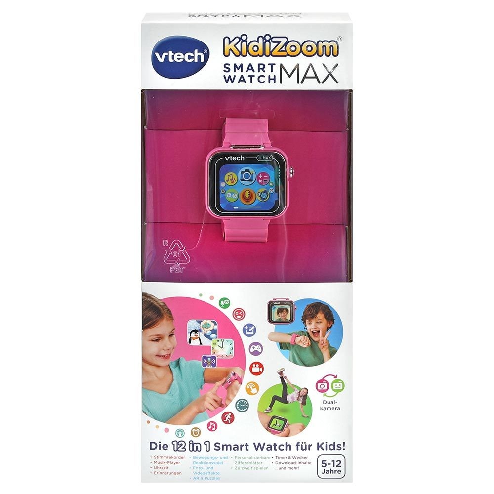 VTech KidiZoom Smart Watch MAX pink - Kinder - 5 Jahr(e) - 90 g - Pink - Smartwatch
