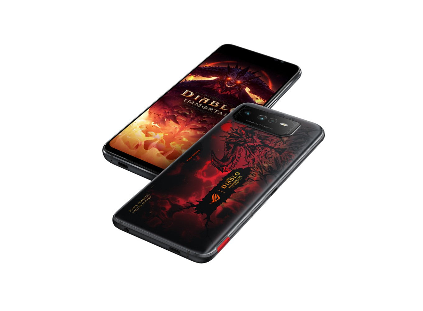 ASUS ROG Phone 6 Diablo Immortal Edition - 17,2 cm (6.78") - 16 GB - 512 GB - 50 MP - Android 12 - Schwarz - Rot - Mobiltelefon