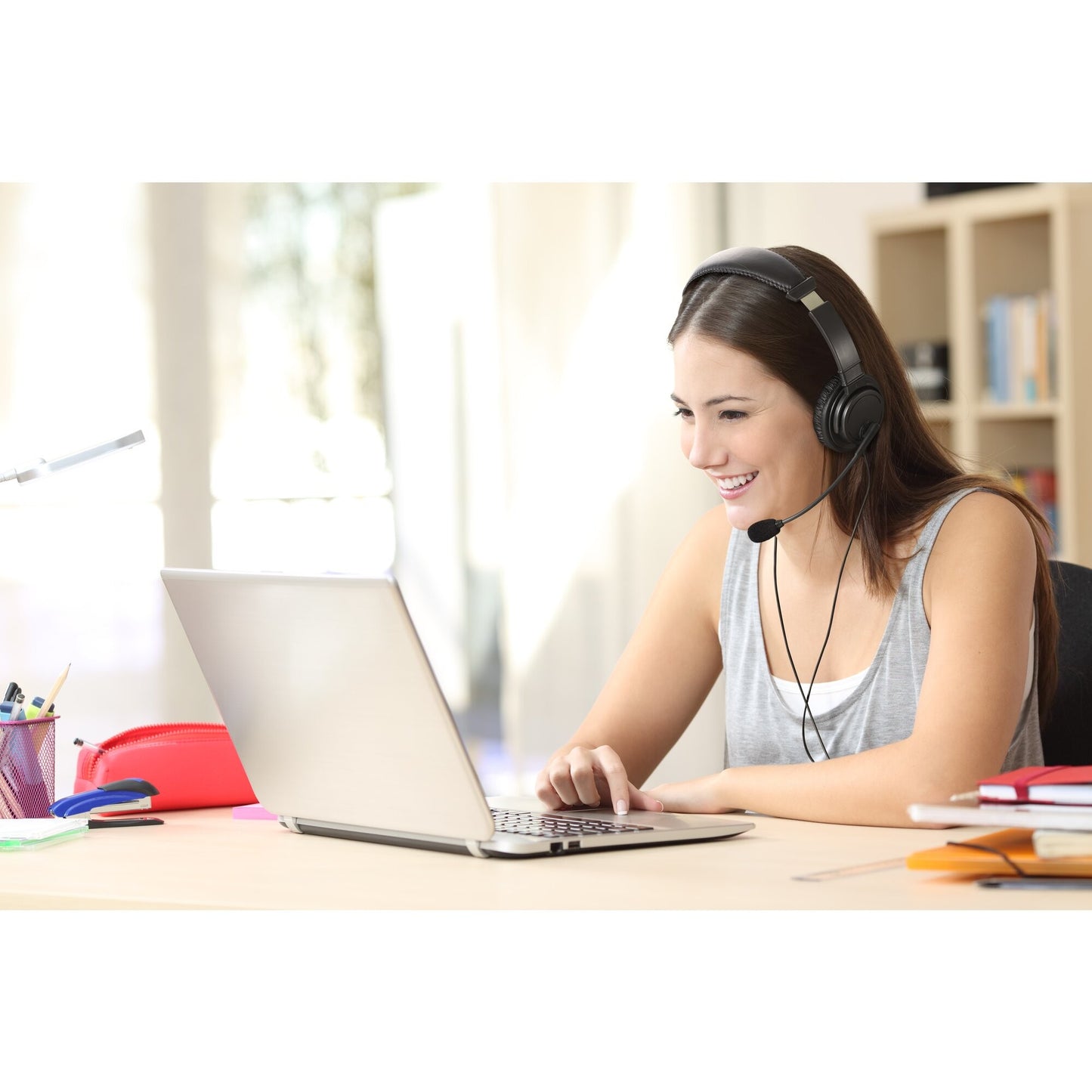 Kensington Classic USB - C Headset mit Mikrofon - Kabelgebunden - Anrufe/Musik - Schwarz - Kopfhörer