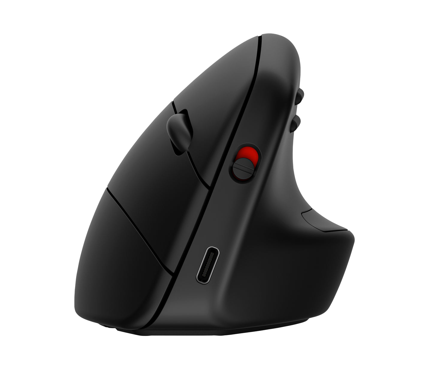 HP 925 Ergonomische vertikale Maus - rechts - Vertikale Ausführung - RF Wireless + Bluetooth - 4000 DPI - Schwarz - Maus