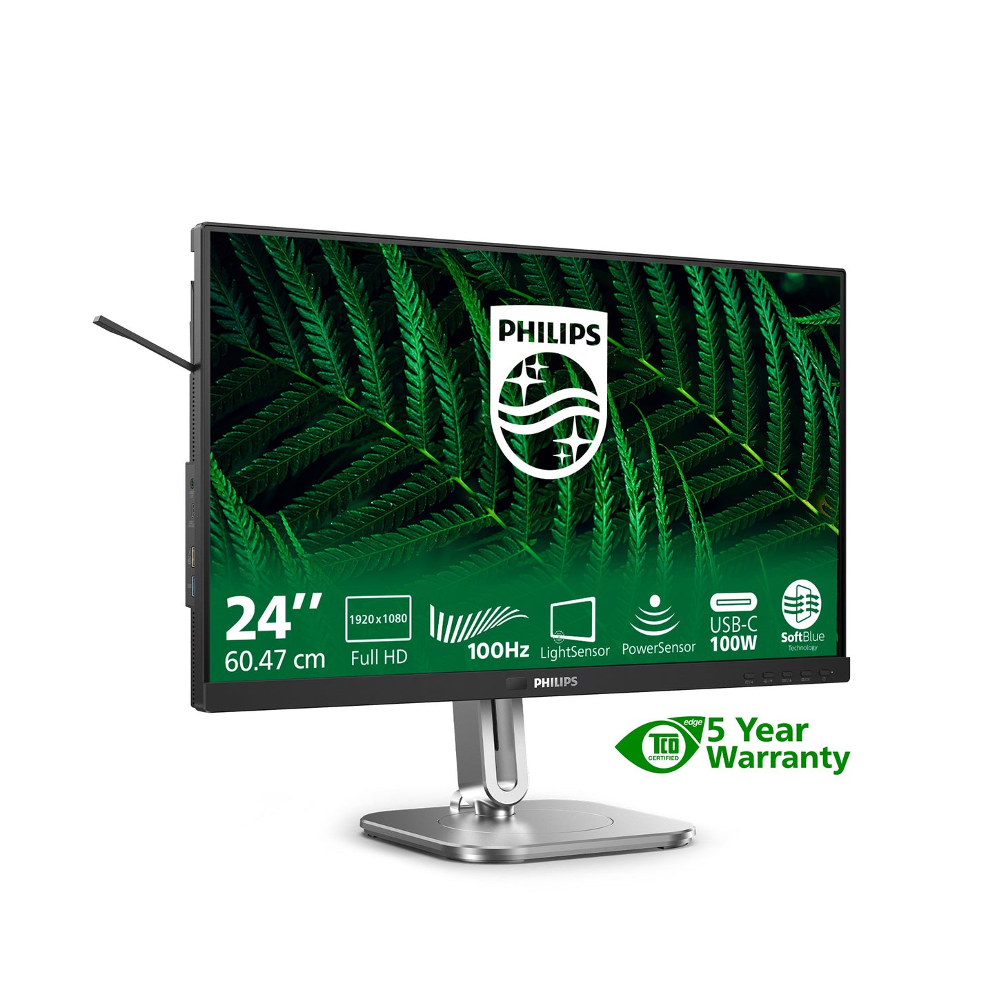 Philips 24" 24B2G5301 FHD/DP/HDMI/VGA/USB - C/Speaker/IPS - 60,5 cm - Monitor