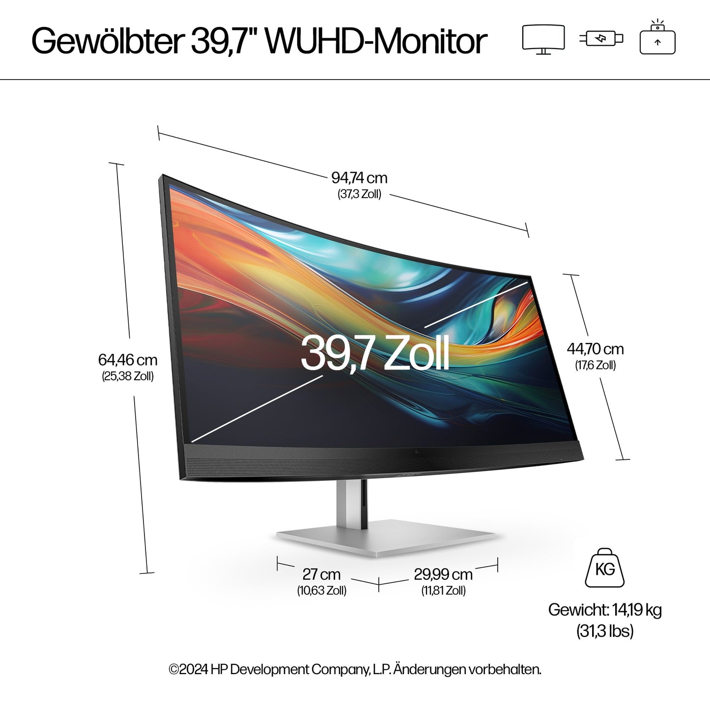 HP 740pm Series 7 Pro 40" - 100,8 cm - Monitor