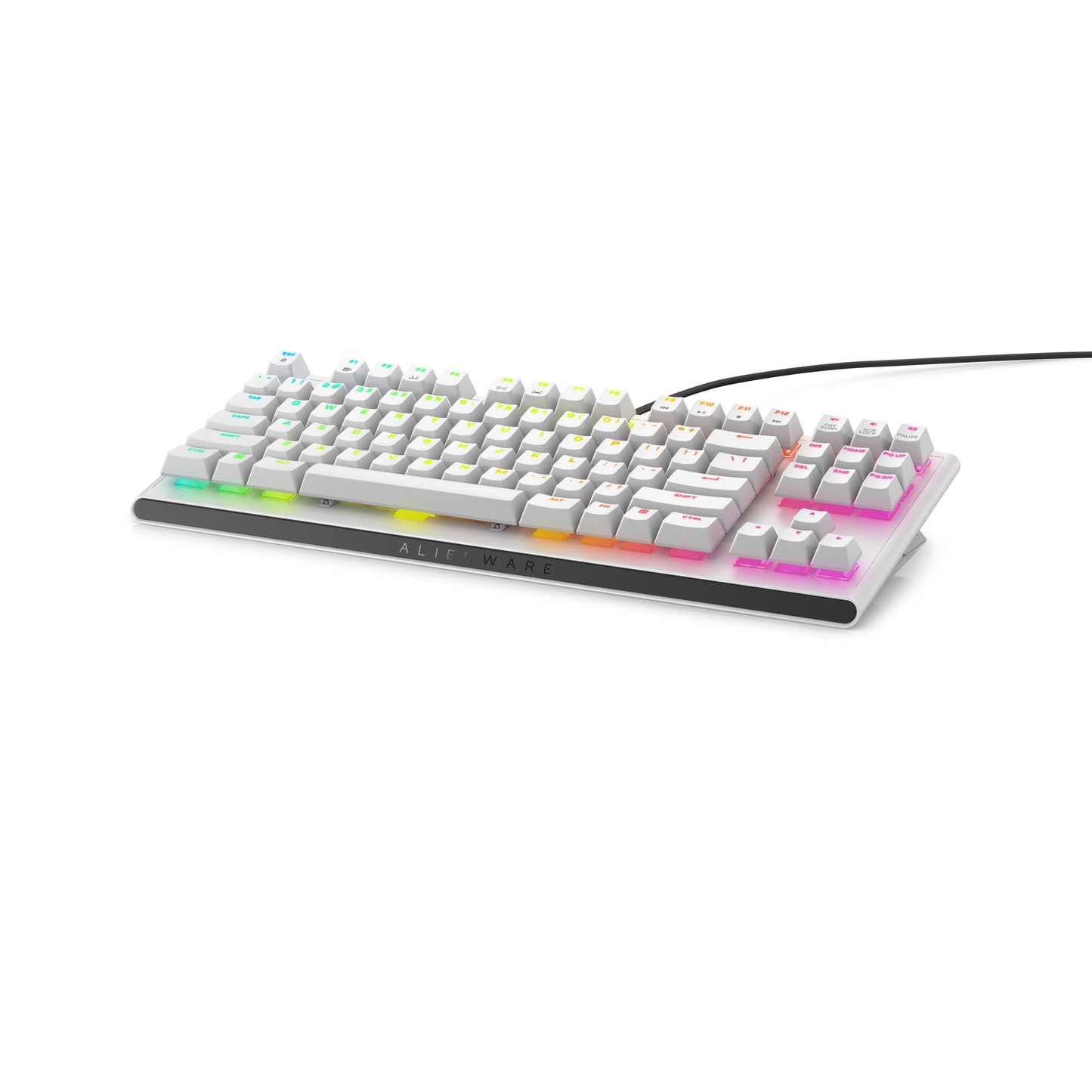 Dell Alienware AW420K - Kabelgebunden - USB - Mechanischer Switch - QWERTY - RGB - LED - Weiß - Tastatur