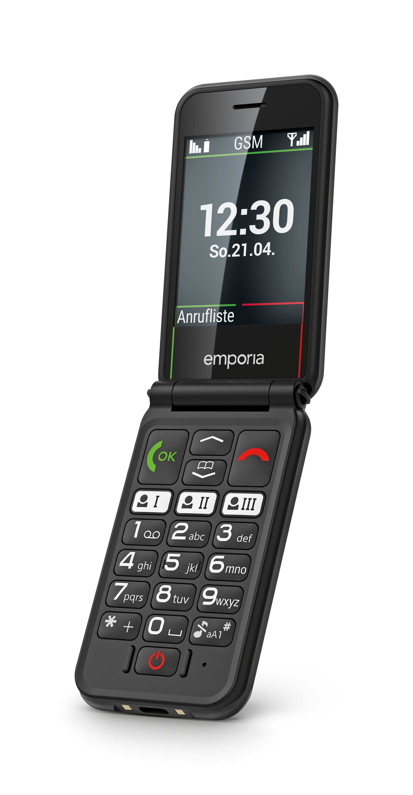 Emporia SIMPLICITY glam 2025 - black - 1.300 mAh - 7,11 cm - Mobiltelefon